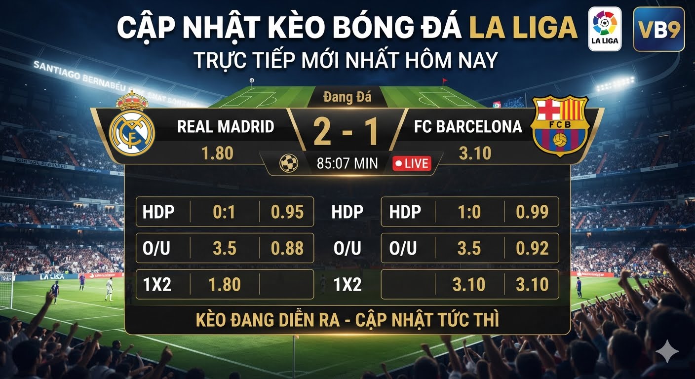 kèo bóng đá la liga trực tiếp