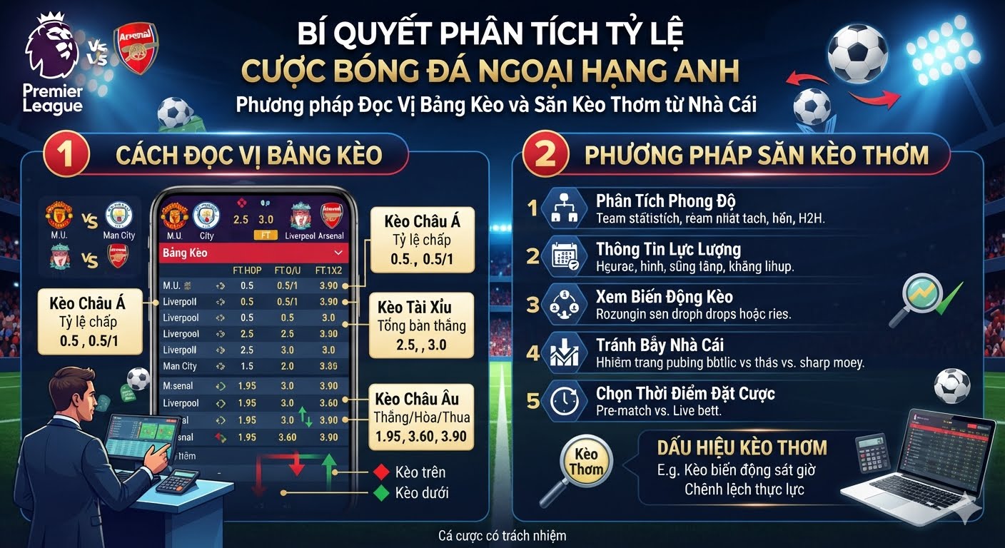 tỷ lệ cược bóng đá ngoại hạng anh