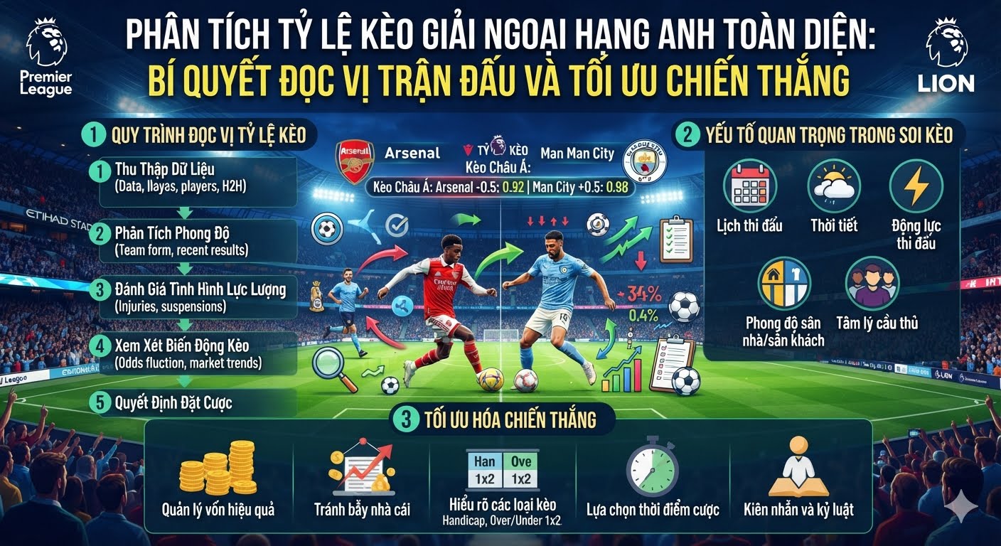 tỷ lệ kèo giải ngoại hạng anh