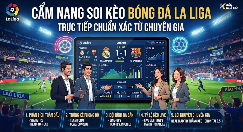kèo bóng đá la liga trực tiếp